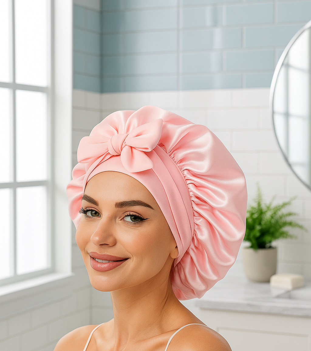 Bonnet de nuit en satin | POLAR HAIR CARE