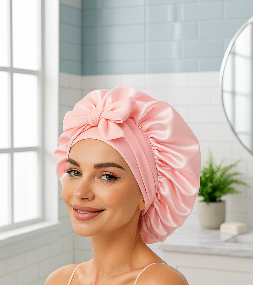 Bonnet de nuit en satin | POLAR HAIR CARE